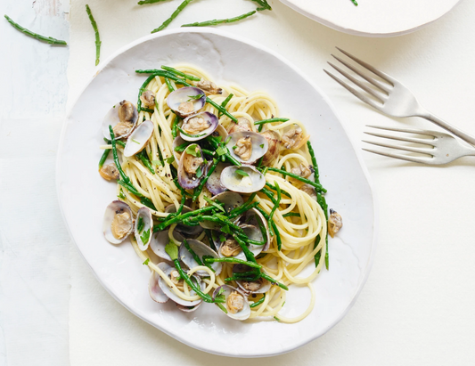 Spaghetti alle vongole with Samphire